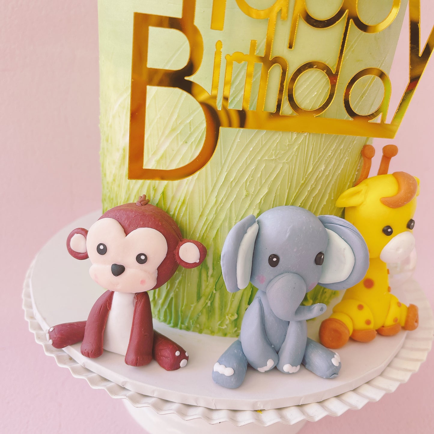 Jungle Animals Cake Topper Decorations - 9 Pieces