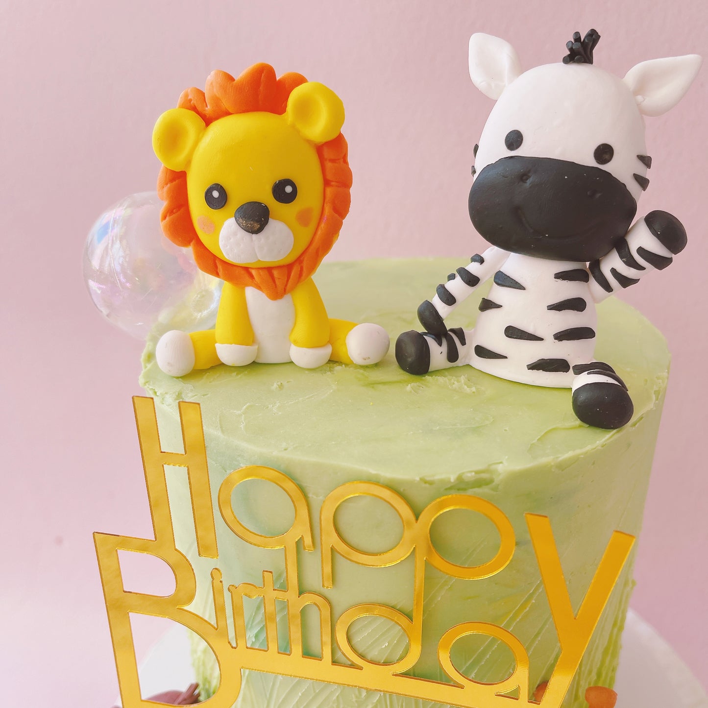 Jungle Animals Cake Topper Decorations - 9 Pieces