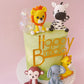 Jungle Animals Cake Topper Decorations - 9 Pieces