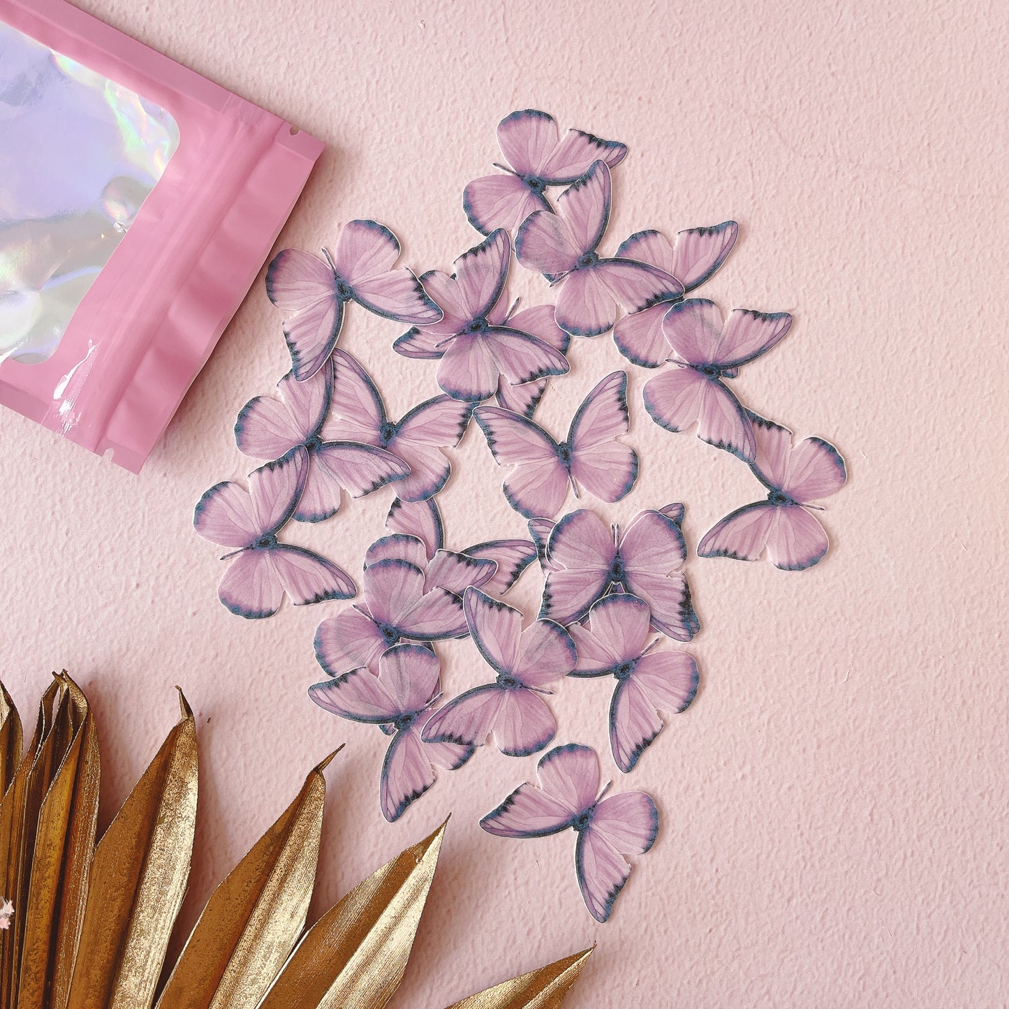 Edible Wafer Paper Butterflies Rebecca - Purple Hues - 24 PreCut