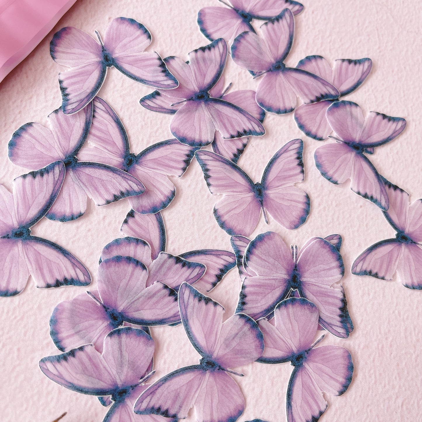 Edible Wafer Paper Butterflies Rebecca - Purple Hues - 24 PreCut