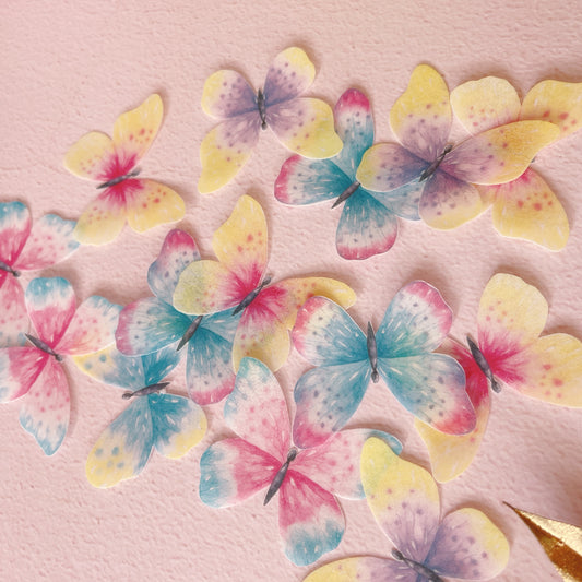 Wafer Paper Butterflies Michelle Pack of 24
