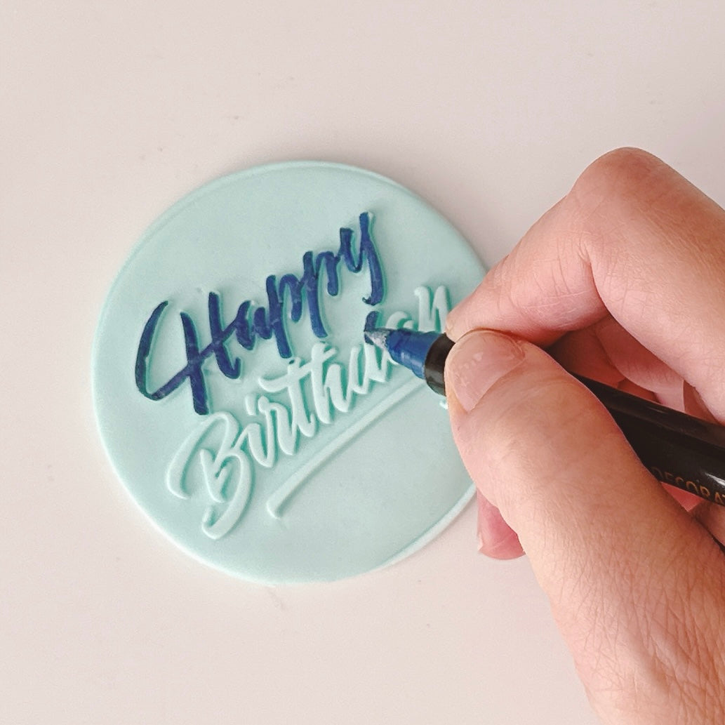 More Metallic Edible Markers Blue