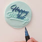 More Metallic Edible Markers Blue