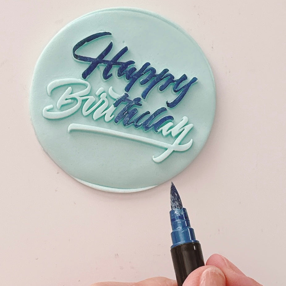 More Metallic Edible Markers Blue