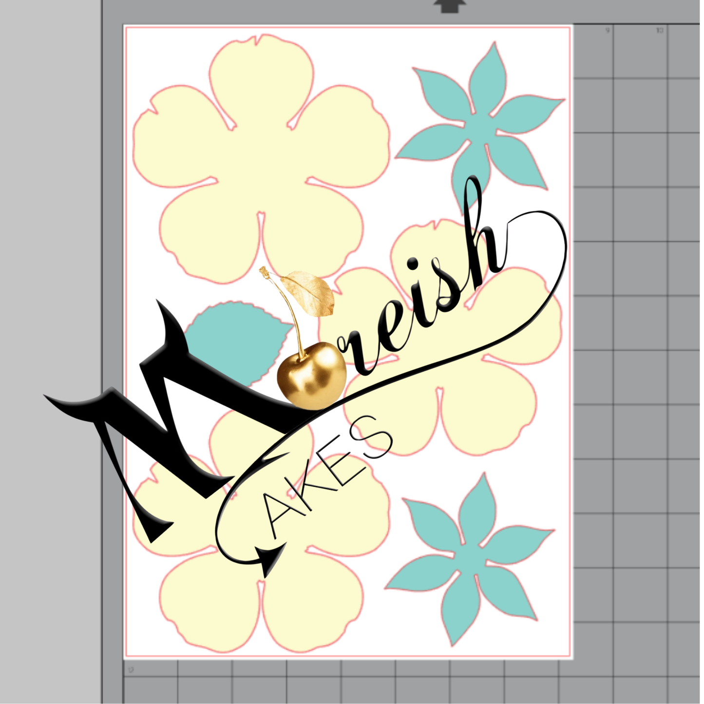 Moreish Italian Rose Template - For Cameo - 5 Page File