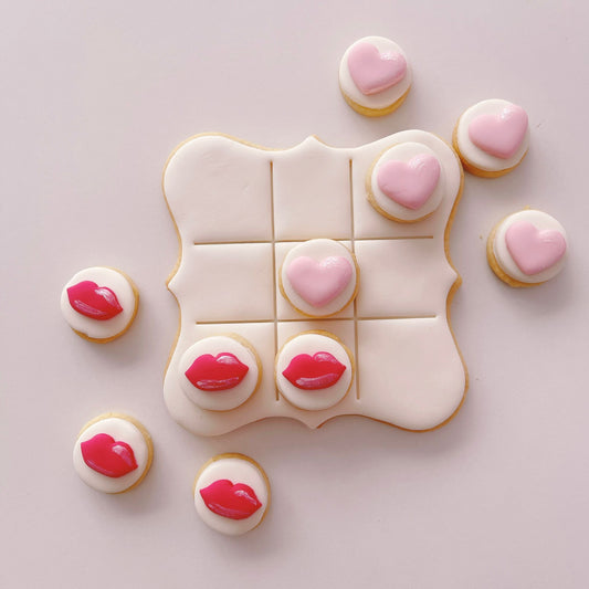 Valentines Tic Tac Toe - Naughts and Crosses Cookie Cutter