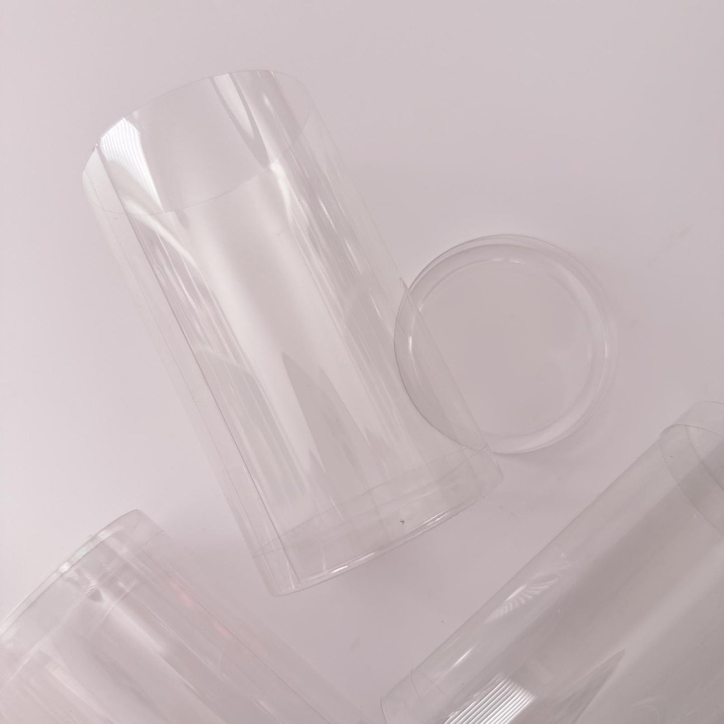 Clear Plastic Cylinder Tube with Lid 11cm x 6cm Box of 25 units
