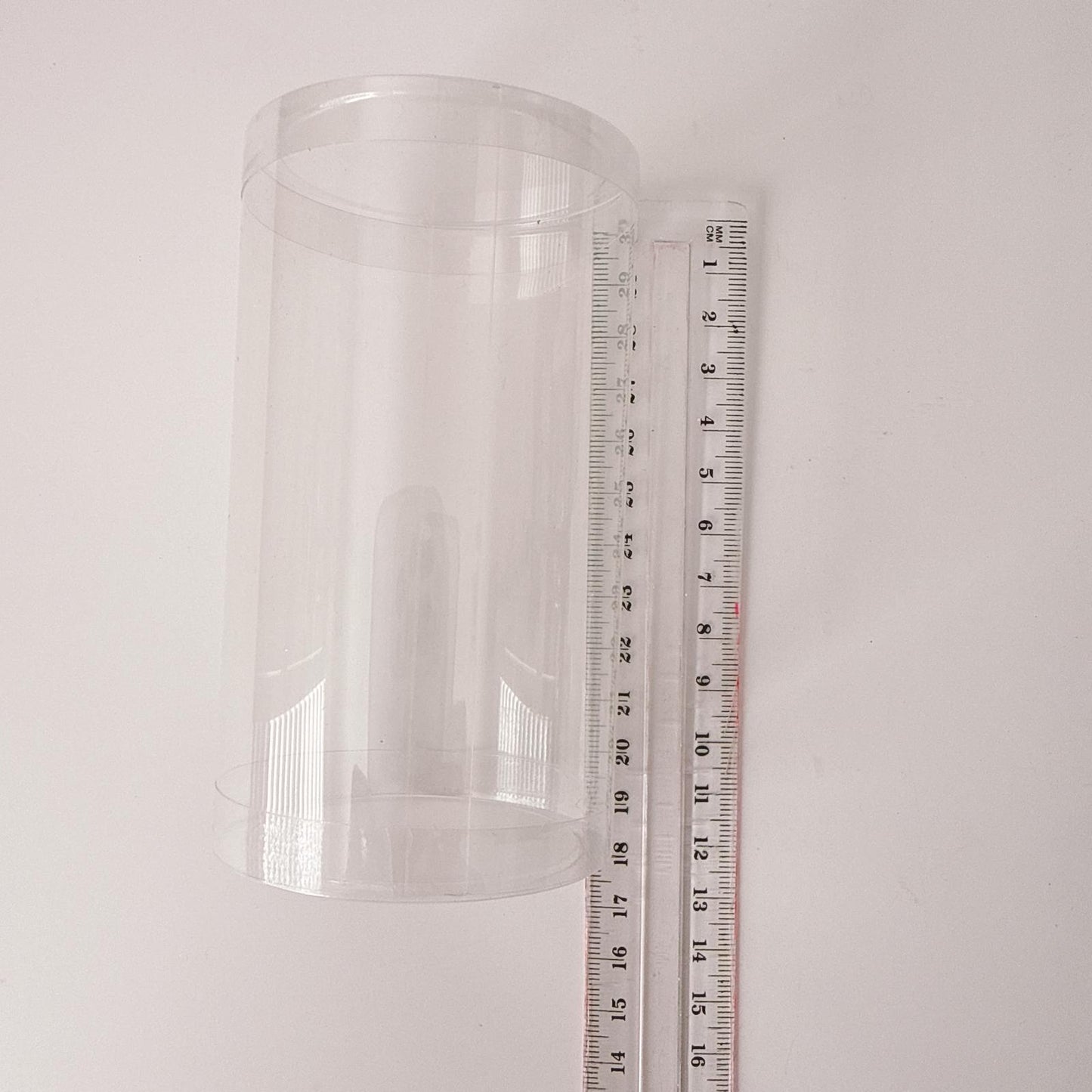 Clear Plastic Cylinder Tube with Lid 11cm x 6cm Box of 25 units