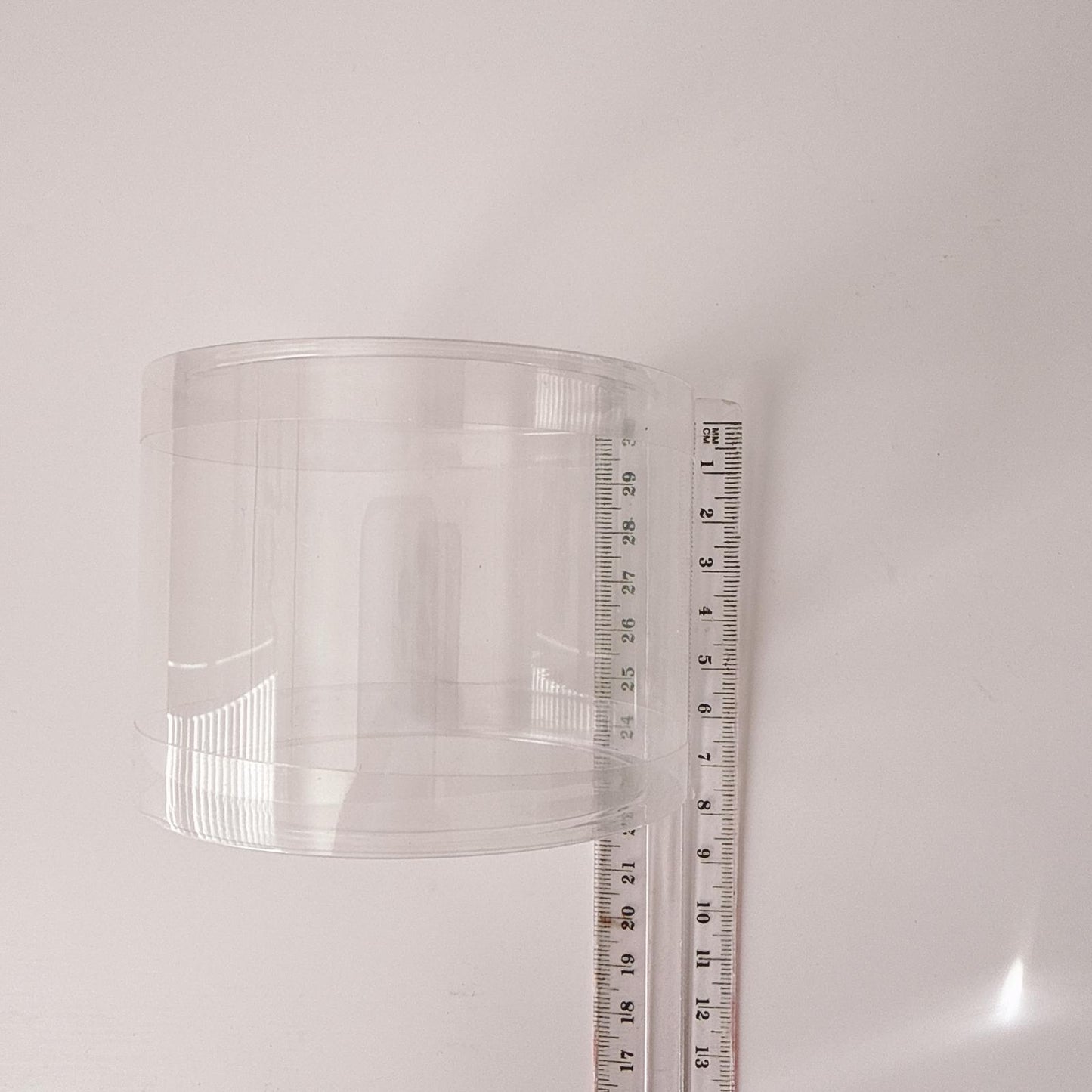 Clear Plastic Cylinder Tube with Lid 7cm x 8.5cm Box units