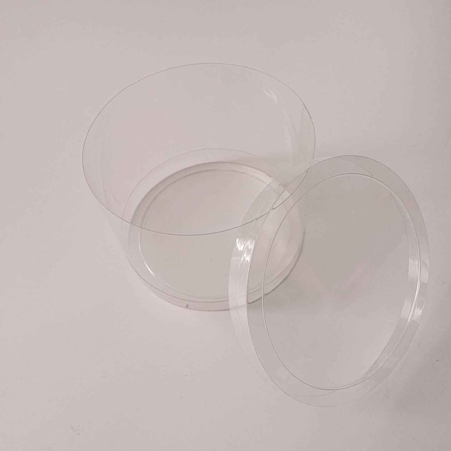 Clear Plastic Cylinder Tube with Lid 7cm x 8.5cm Box units