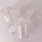 Clear Plastic Cylinder Tube with Lid 6cm x 6cm Box of 50 units