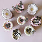 Edible Wafer Paper Butterflies Coco Black and White - Pack of 24
