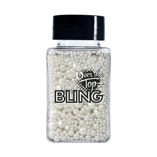 Bling Sprinkles Medley Pearl White Balls 65 Grams OTT