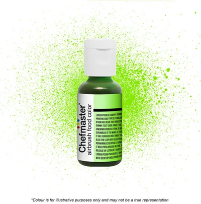 Chefmaster Airbrush Neon Brite Green Food Colour 18gm