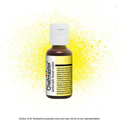 Chefmaster Airbrush Neon Brite Yellow Food Colour 18gm