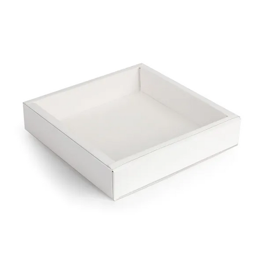 Mondo Cookie Box Square with Clear Lid – 155mm x 155mm x 35mm