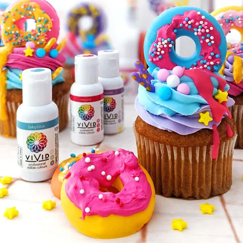 Vivid Oil Based Food Colours  - Various Colours - 21g - Short Expiry Date