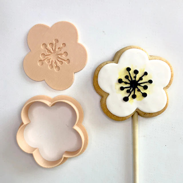 Open Flower Cutter & Embosser Set (Little Biskut)