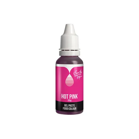 Over the Top Food Gel Colour - Hot Pink 25gm