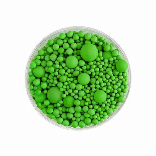Bling Sprinkles Medley Leaf Green Balls 65 Grams OTT