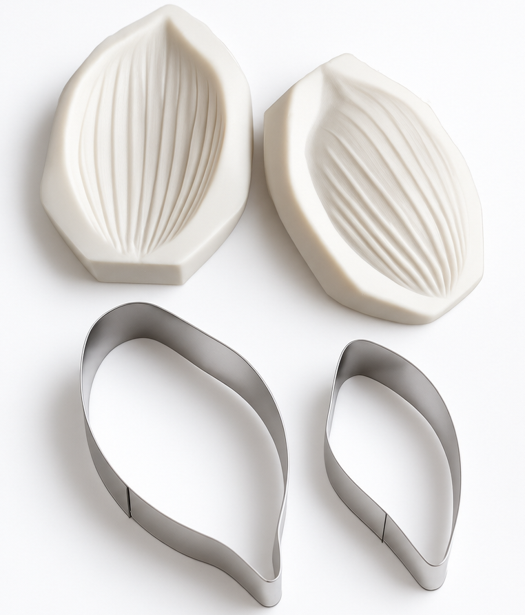 More Veiners Lotus Petal & Cutters - Set of 4 peices