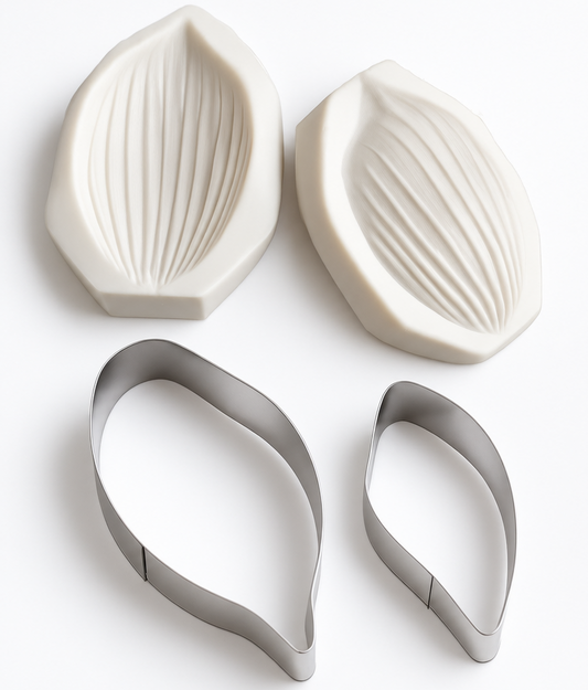 More Veiners Lotus Petal & Cutters - Set of 4 peices