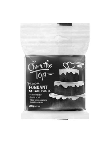 Over The Top Fondant - 250gm - Black