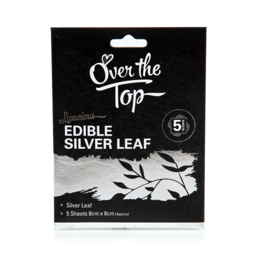Over The Top Silver Leaf Sheets Pack 5