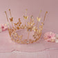 Gold Butterflies and Diamante Crown Cake Topper