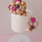 Blush Teddy Bear Cake Topper Decorations Set - 30 Pieces