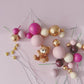 Blush Teddy Bear Cake Topper Decorations Set - 30 Pieces