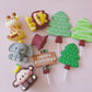 Jungle Safari Animal Cake Topper Decorations - 9 Pieces