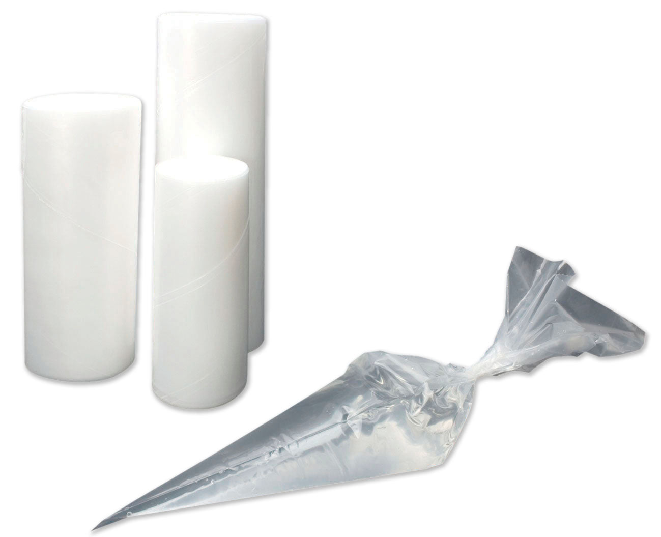 22"/55cm Disposable Japanese Piping Bags - Roll Pack of 12