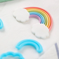 9 Piece Rainbow & Cloud Fondant Cutter Set