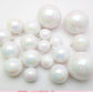 White Clear Cake Balls - Set of 12