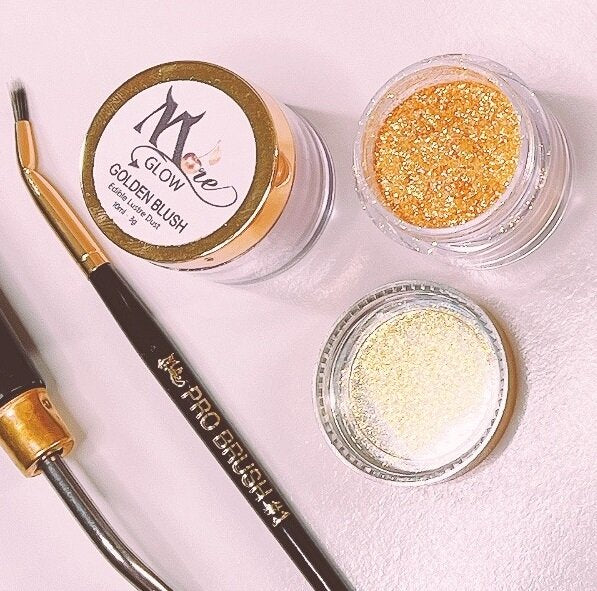 More Glow Gold Flasher Edible Glitter Dust