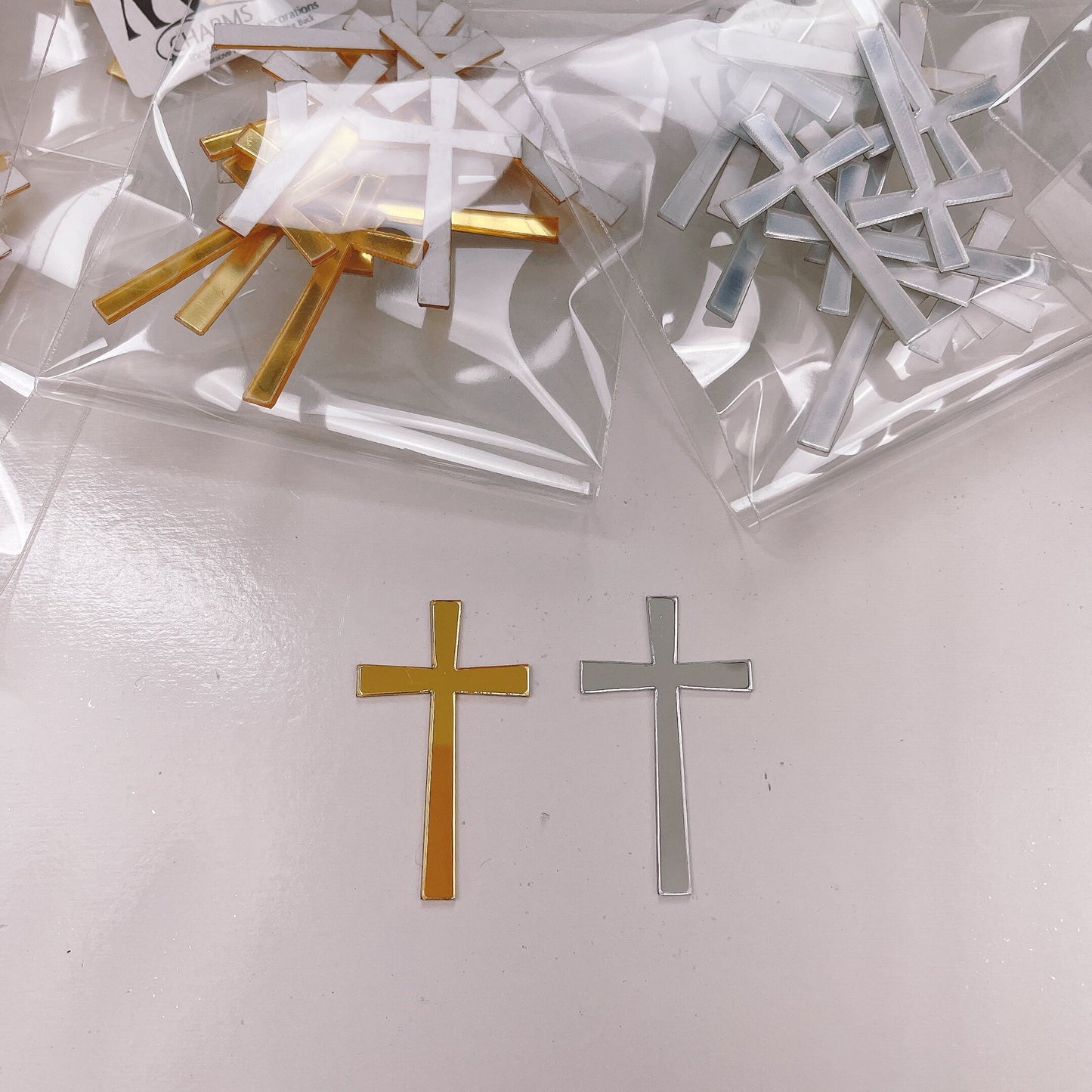 More Charms Acrylic Tapered Crosses