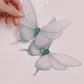 Moreish Signature Range Giant Wafer Paper Butterflies in Soft Grey - Set of 2
