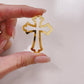 More Charms Acrylic Embellished Cross Pack of 6