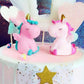 Pack of 2 Rubber Unicorn Cake Toppers