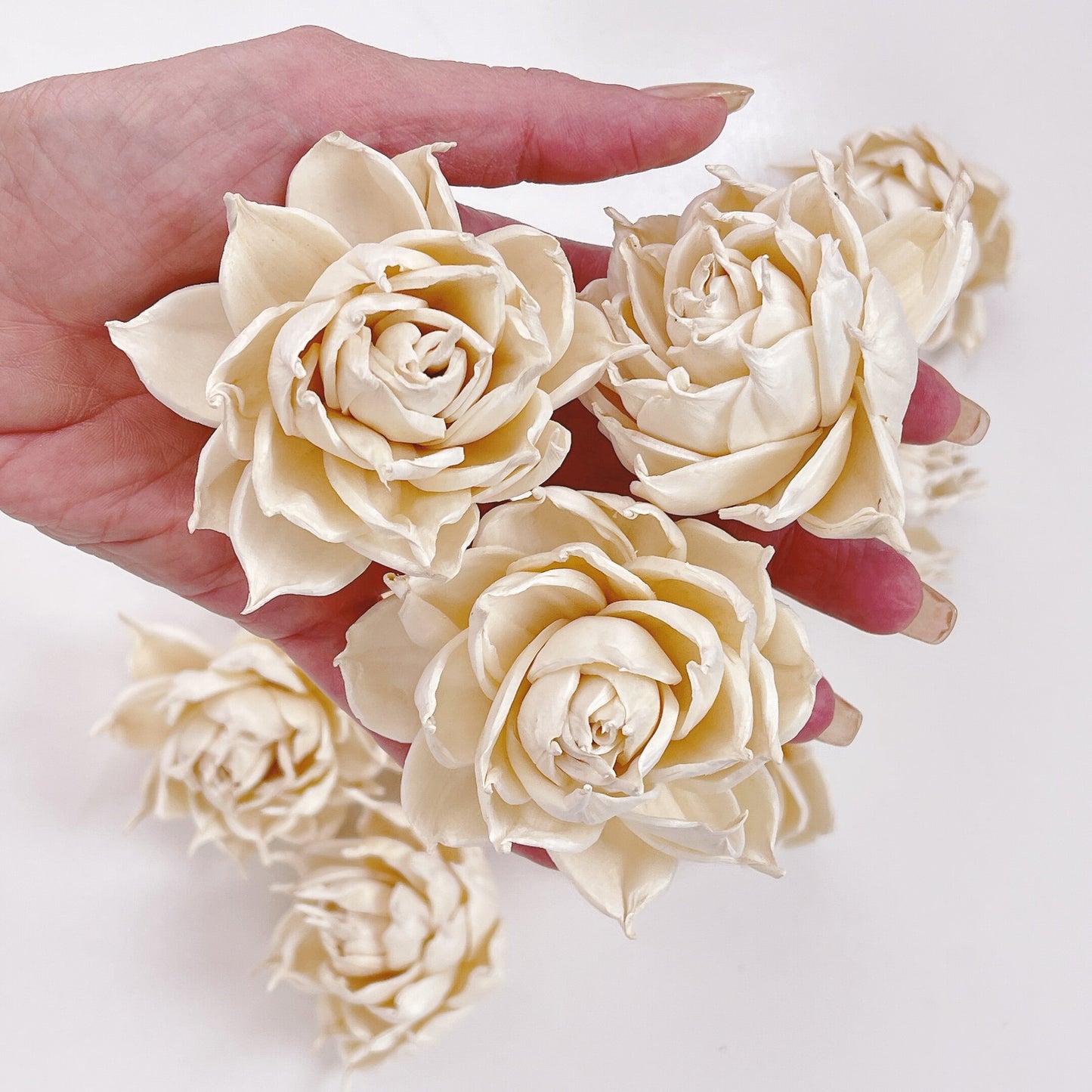 Sola Wood Angie Flower with Twisted Petals Topper