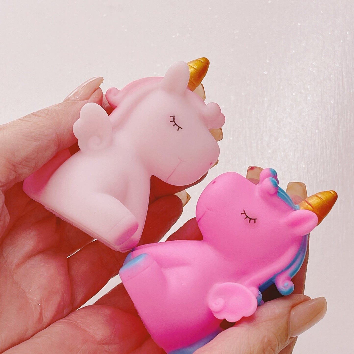 Pack of 2 Rubber Unicorn Cake Toppers