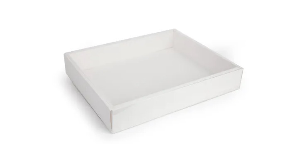 Rectangular Cookie Box Mondo Cookie Box Rectangle with Clear Lid – 320mm x 250mm – Moreish Cakes