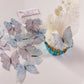 Wafer Paper Butterflies Abstract Blue and Purples  24 PreCut Edible