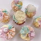 More Charms - Happy Birthday - Round - Script - Pack of 6 - Various Colours