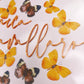 Wafer Paper Butterflies Saffron - 24 PreCut Edible