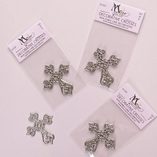 More Decos Filagree Crosses - Set of 6