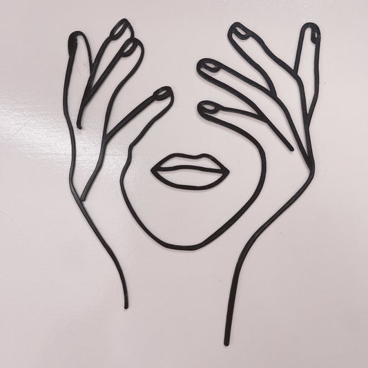 Abstract Acrylic Hands n Lips Fropper