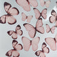 Wafer Paper Butterflies Pink with Dark Edges 15 PreCut Edible